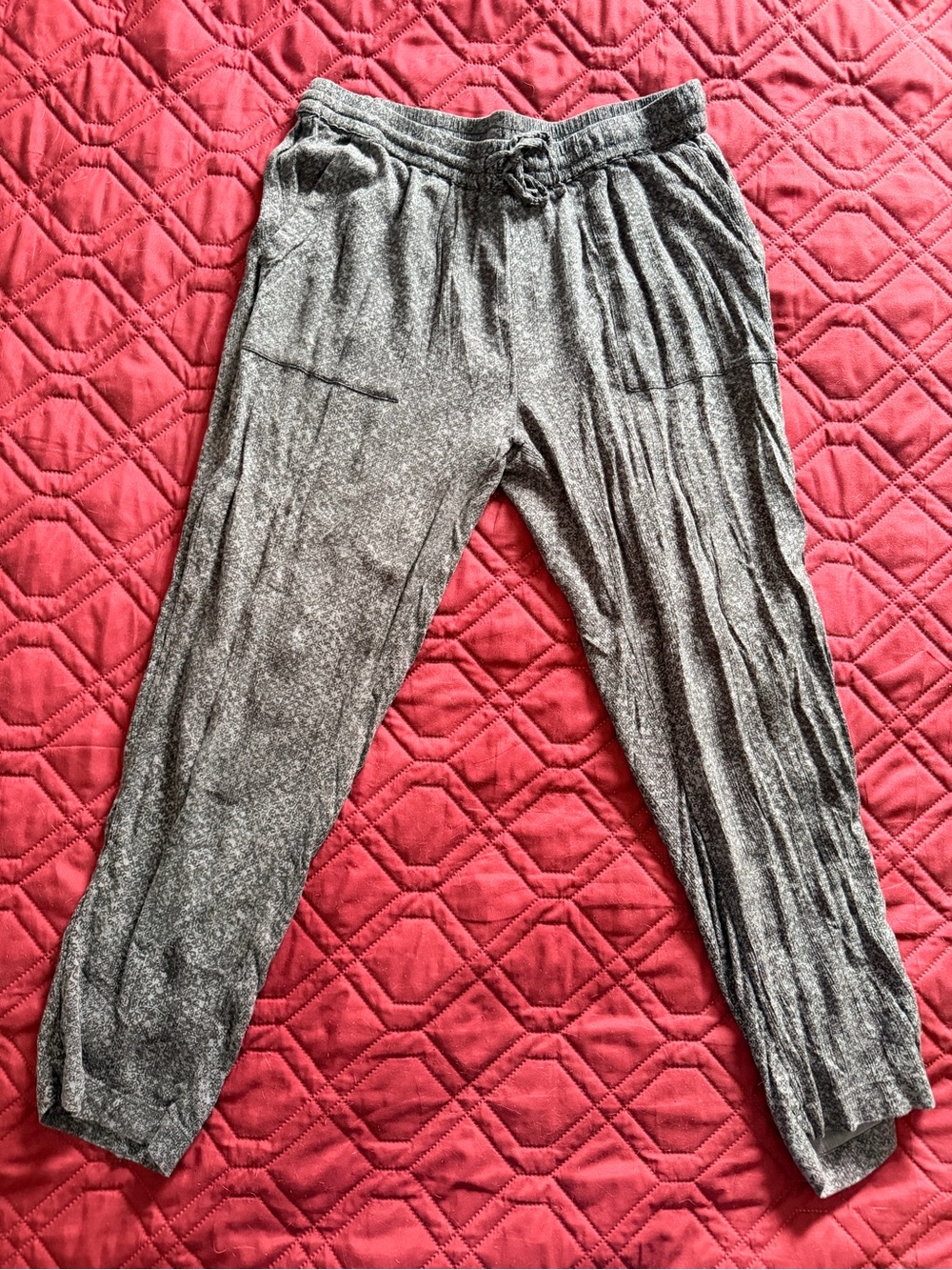 Prana Women's Speckled Gray Cropped Jogger Pants